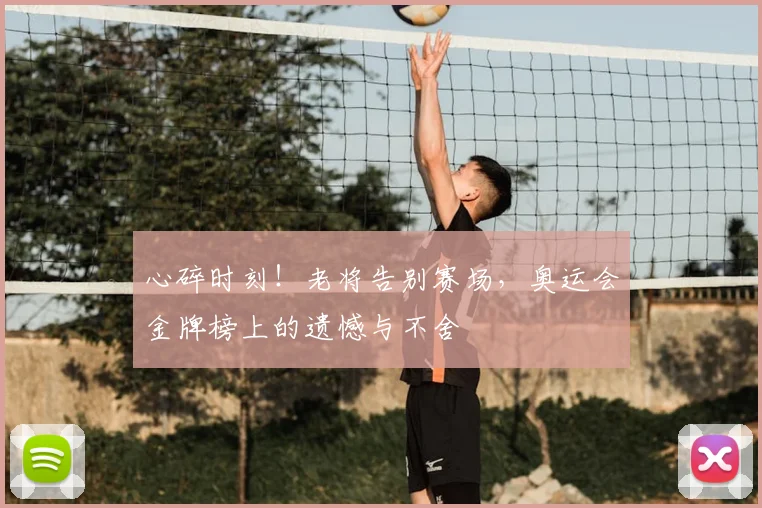 心碎时刻!老将告别赛场,奥运会金牌榜上的遗憾与不舍