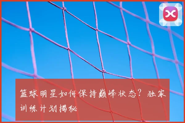 篮球明星如何保持巅峰状态?独家训练计划揭秘